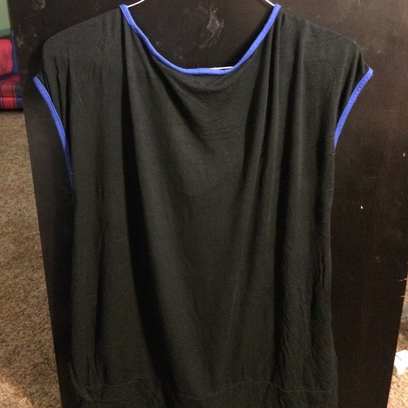 Maurice's Black & White Sleeveless Stripped Shirt - Picture 2 of 4