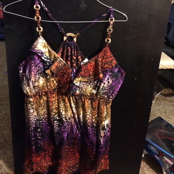 Bold Colored Razor Back Adjustable Strap Tank