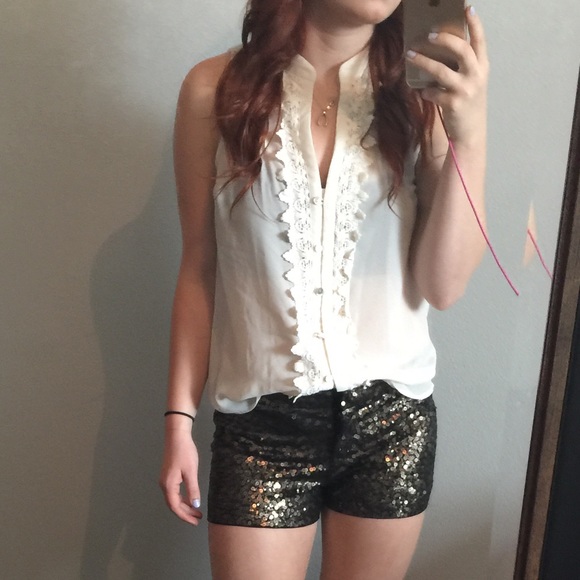 White dress shirt. A little sheer