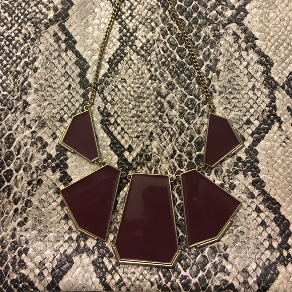Purple and Gold Statement Necklace