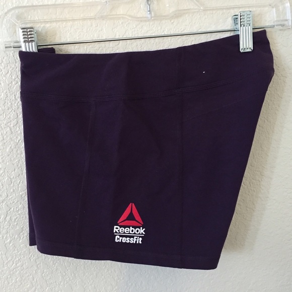 Reebok Crossfit booty shorts plum color