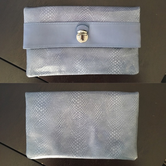 Marc Jacobs Collection Blue leather clutch - Picture 4 of 4