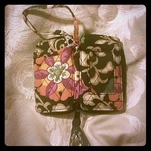 Vera Bradley phone and wallet wristlet