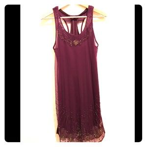 Purple dress 👗 with gold details!!