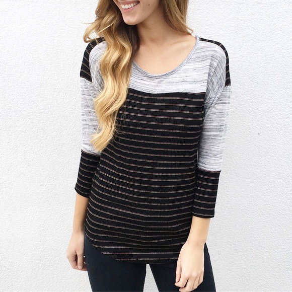 Tops - color block top