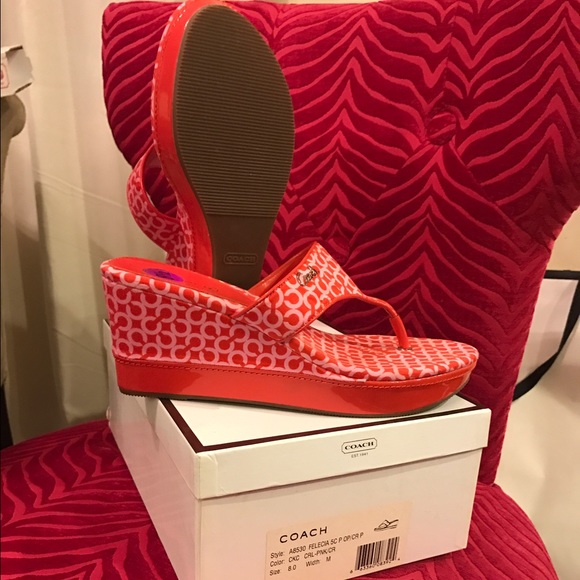 NEW Coach platform shoes 8.5 platform (never worn)