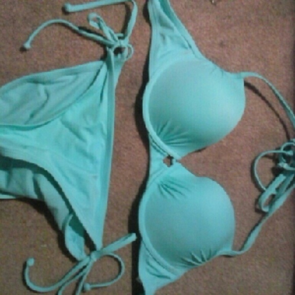 Turquoise two piece bikini