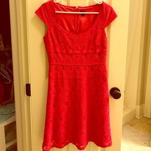 Ann Taylor Pink Lace Dress
