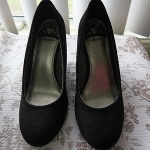 Fergilicious Faux Suede Wedges