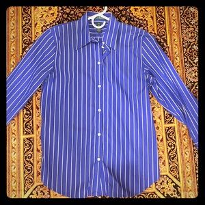Blue and white striped Ralph Lauren button down