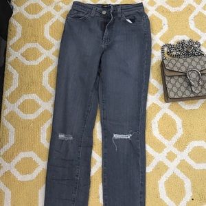 SOLD! Gray fashion nova jeans in perfect condition