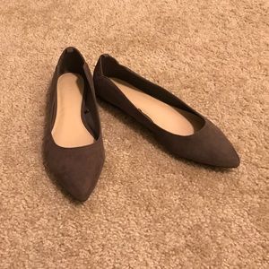 Dark grey flats