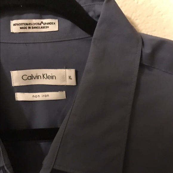 DRESS BUTTON UP Calvin Klein Pale Purple/Blue - Picture 3 of 4