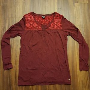 💖Sale!💖Eddie Bauer Burgundy Long-Sleeve Shirt