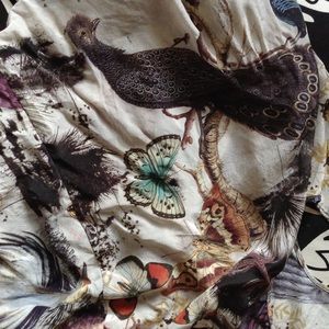 🆕POST✨ All Saints silk tank - amazing bird print!