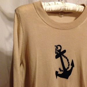 J.Crew Beige Anchor Sweater