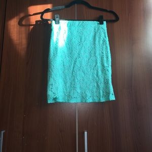 The "Tea party mint tight fitted skirt"