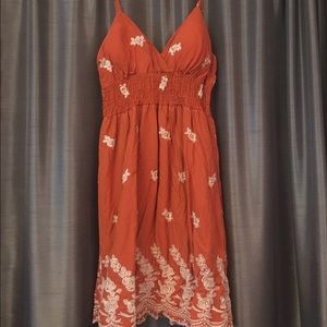 Orange summer dress