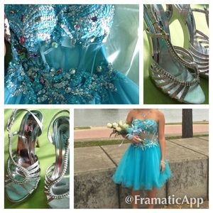 Homecoming dress and shoes