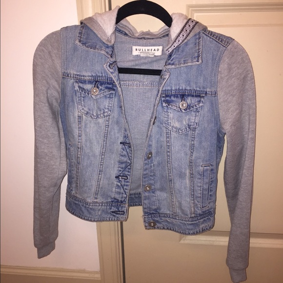 Bullhead denim & sweatshirt jacket