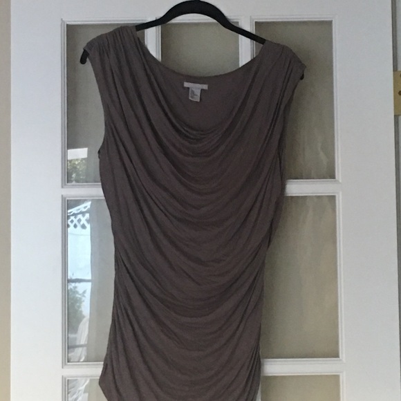 H&M taupe blouse