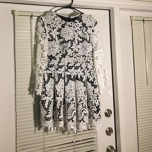 Boutique White Lace Dress Size Small