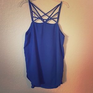 Blue tank top from Express