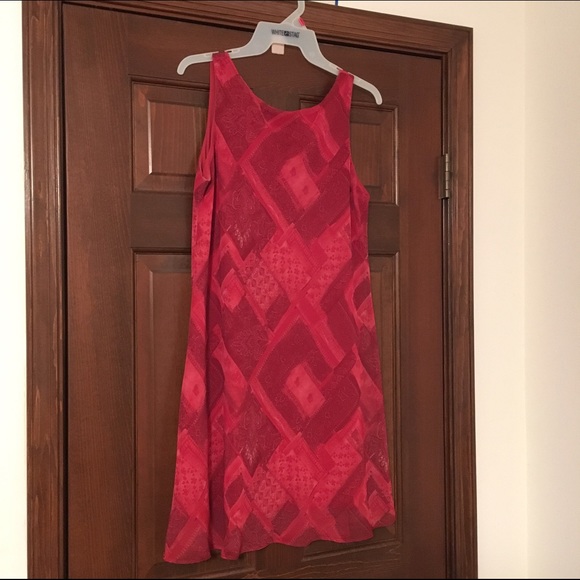 Large, Red, V-Back Dress