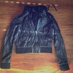 Sparkle and Fade faux leather jacket