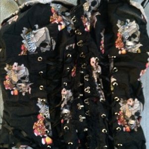 Royal bones skull corset