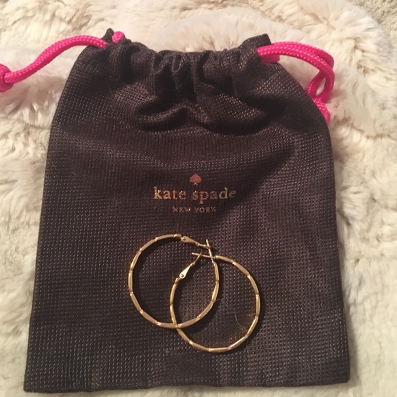 Kate Spade gold-plated hoop earrings