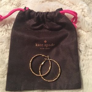 Kate Spade gold-plated hoop earrings