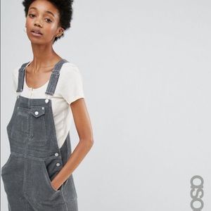 Grey Corduroy Pinafore/Overall/Jumper Dress