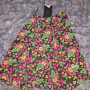 Sheer Floral Tank Top