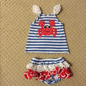 Ricrac & Ruffles 3-6 mo outfit