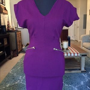 Purple dress with gold detailing