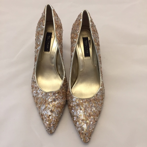 White House Black Market Shoes - White House Black Market Sequin Dress Shoes 8 M