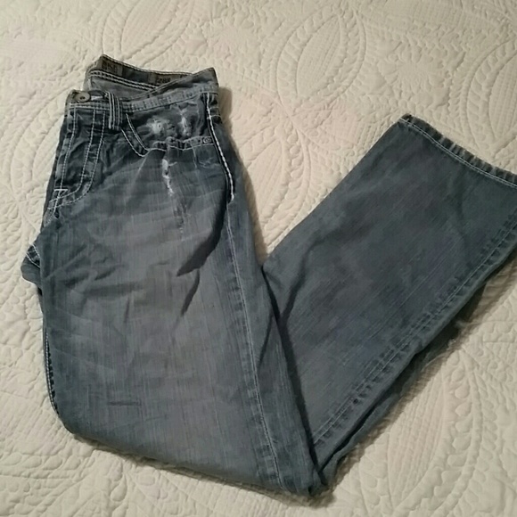 BKE Denim Tyler Straight distressed Jeans