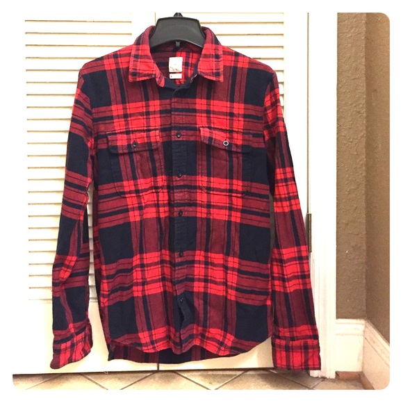 Men's Red Buffalo Plaid Shirt