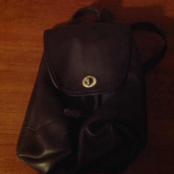 Purple leather COACH bag