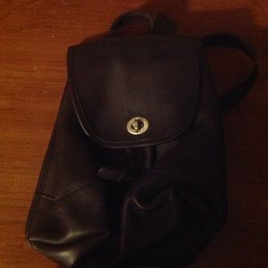 Purple leather COACH bag