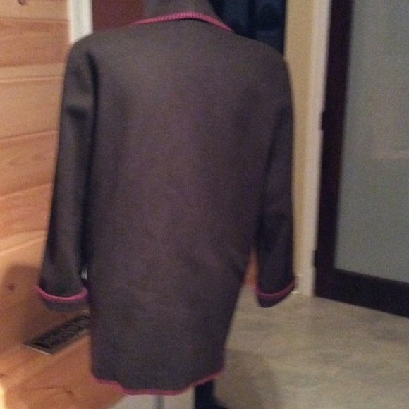 Larry Levine Wool Coat sz 8 - Picture 2 of 4