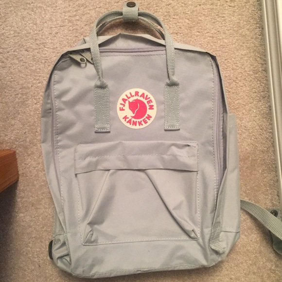 Fjallraven Kanken Backpack (grey/light blue)