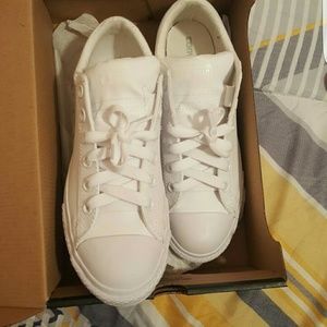 All white converse
