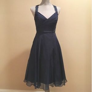 Navy Blue Cocktail Dress