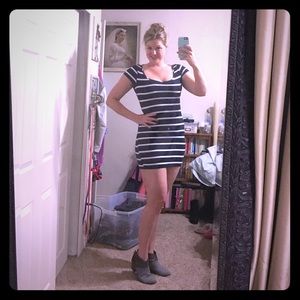 Stripe mini dress