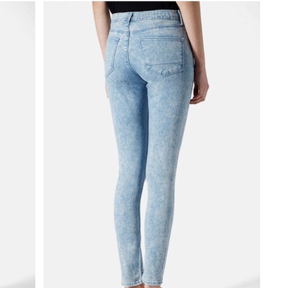 Topshop Leigh acid wash ripped knee jeans - Picture 2 of 3