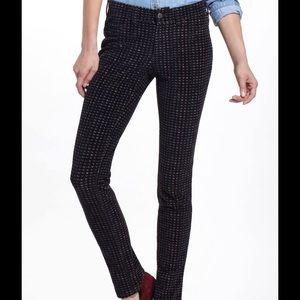 Pilcro Anthropologie corduroy velvet stretch pant