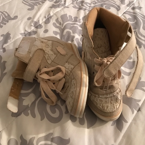 Lace Sneaker Wedge
