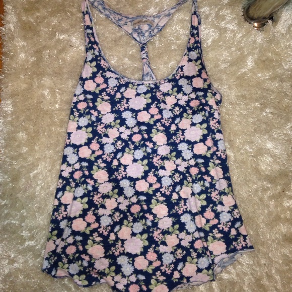 Abercrombie and fitch floral tank top